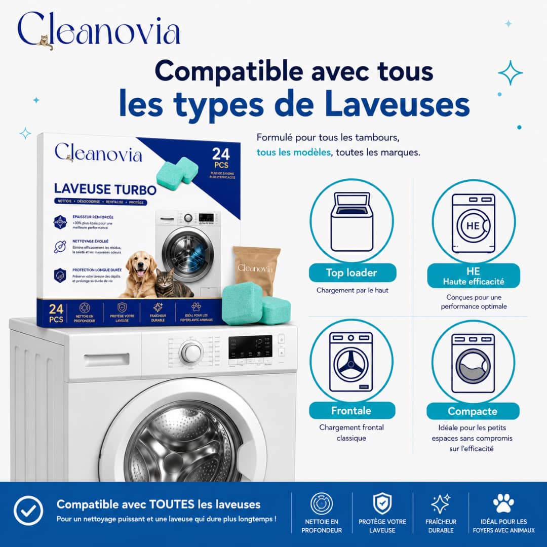 Nettoyant Machine Turbo CLEANOVIA™ - Enzymes Actives