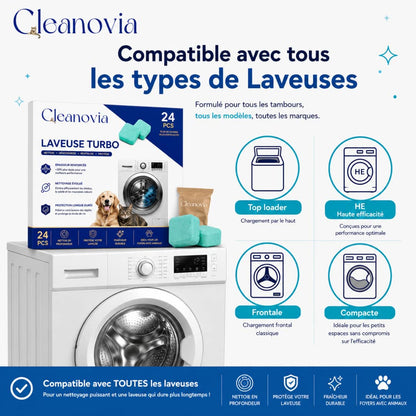 Nettoyant Machine Turbo CLEANOVIA™ - Enzymes Actives