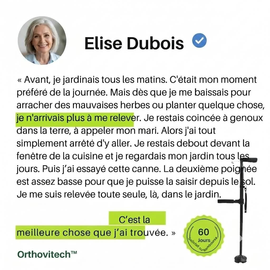 La canne qui vous aide à rester indépendant
