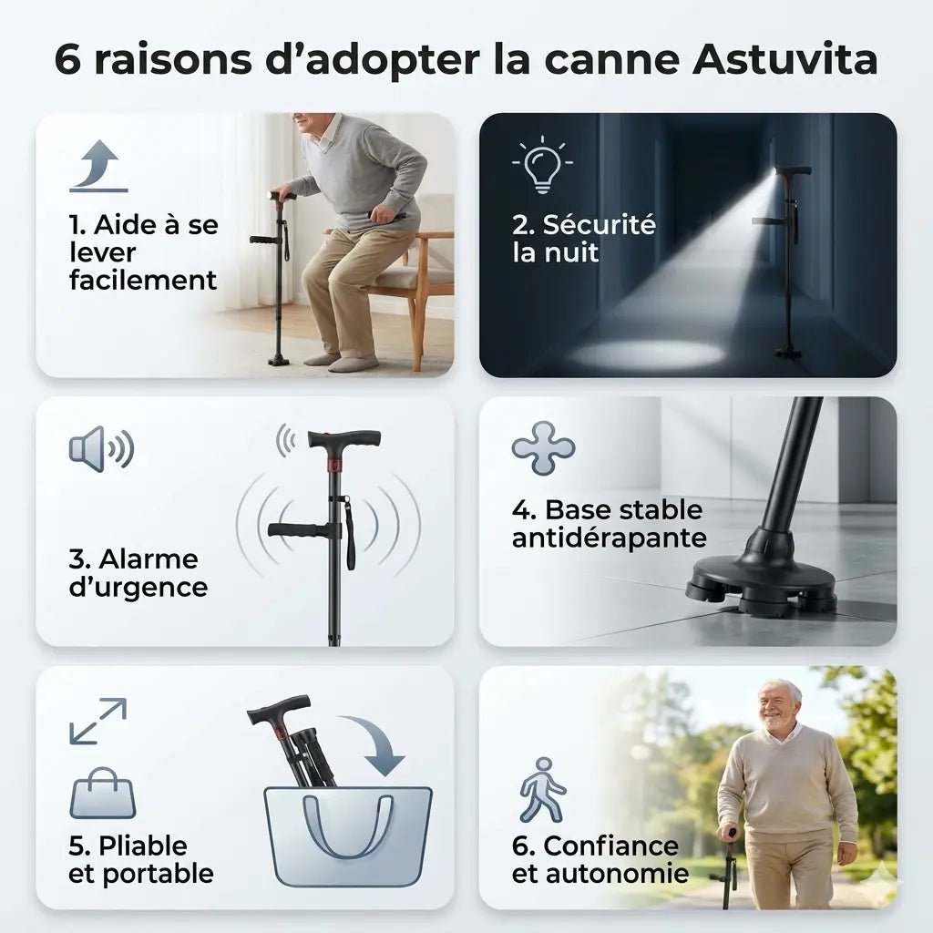 La canne qui vous aide à rester indépendant