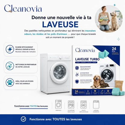 Nettoyant Machine Turbo CLEANOVIA™ - Enzymes Actives