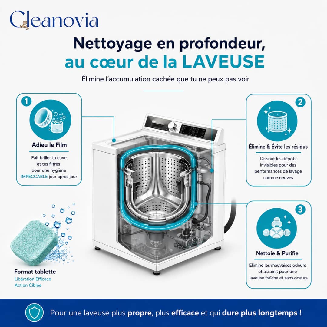 Nettoyant Machine Turbo CLEANOVIA™ - Enzymes Actives